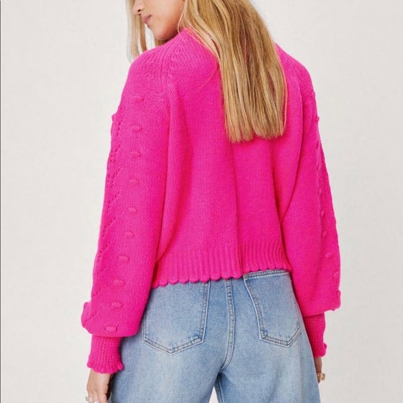 NWT sweater with rhinestone buttons - Picture 4 of 5